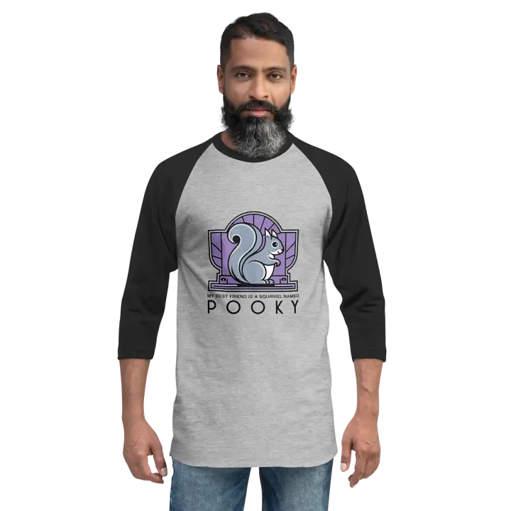 Spooky Squirrel Emblem Raglan Tee product image (2)