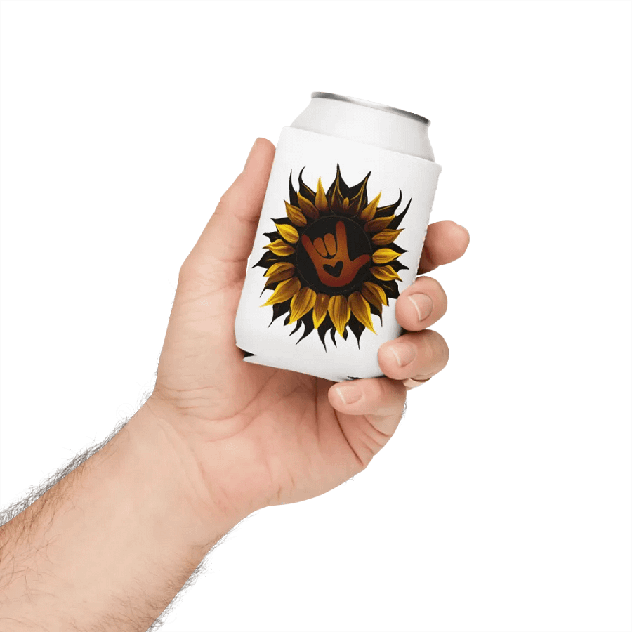 ASL Love Sunflower Can Cooler product image (5)