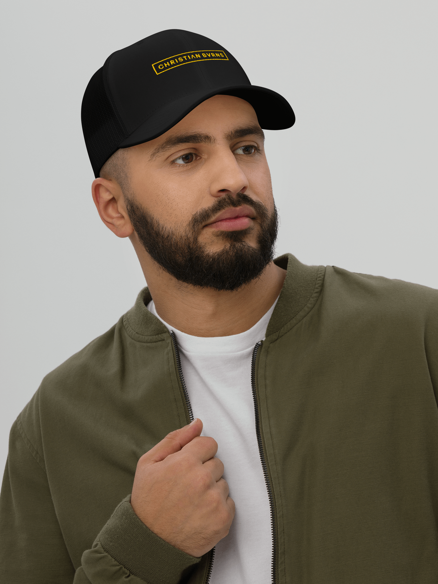 Trucker Hat // Black + Gold product image (2)