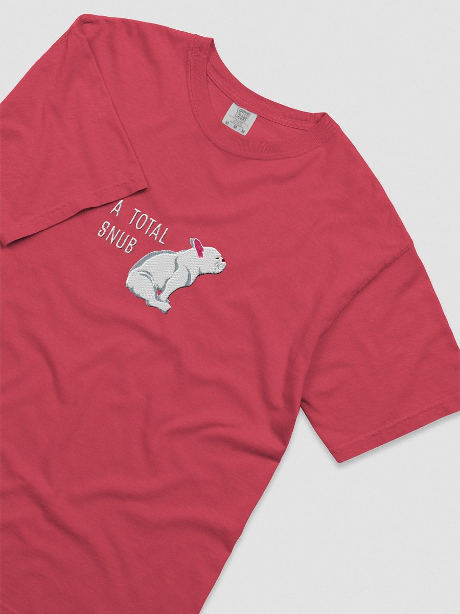 A Total Snub T-Shirt(Embroidered) of a French Bulldog(White) product image (55)