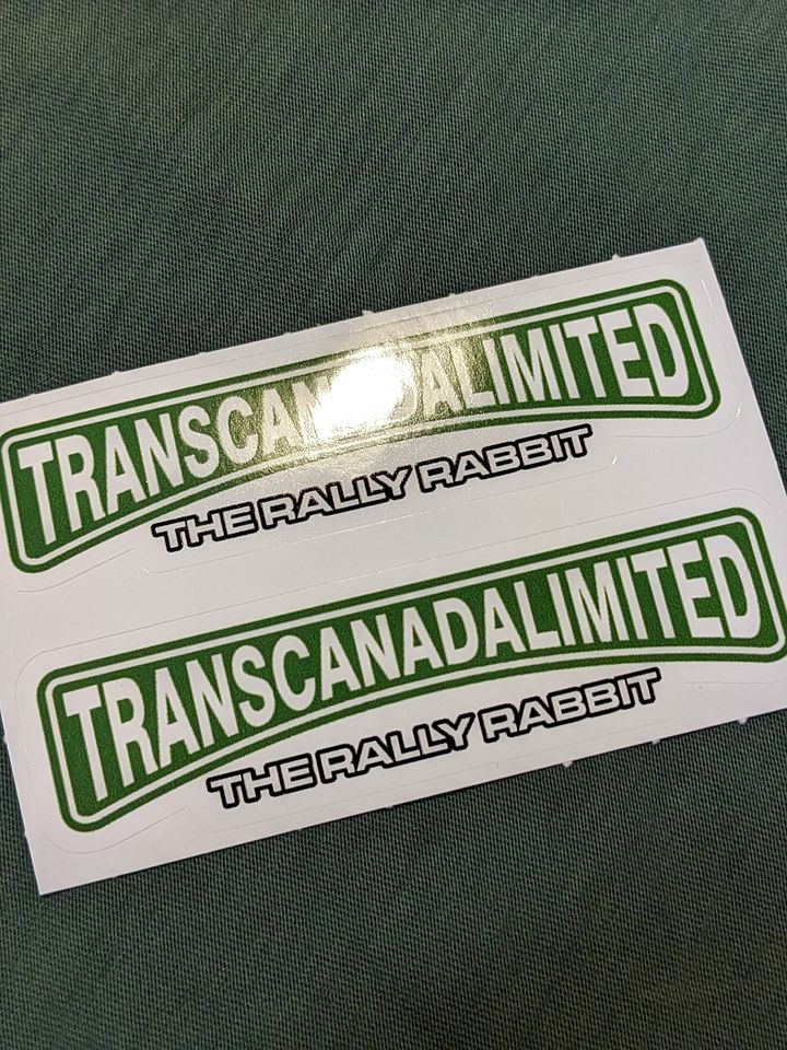 Classic Rally Rabbit Logo Sticker x2 product image (2)