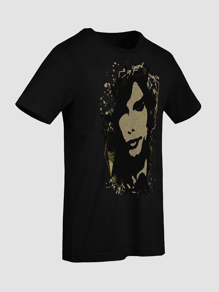 Steven Tyler Aerosmith T-Shirt. Black and gold sand art. product image (2)
