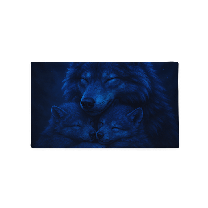 Serenity Blue Wolf Pack Pillowcase product image (2)