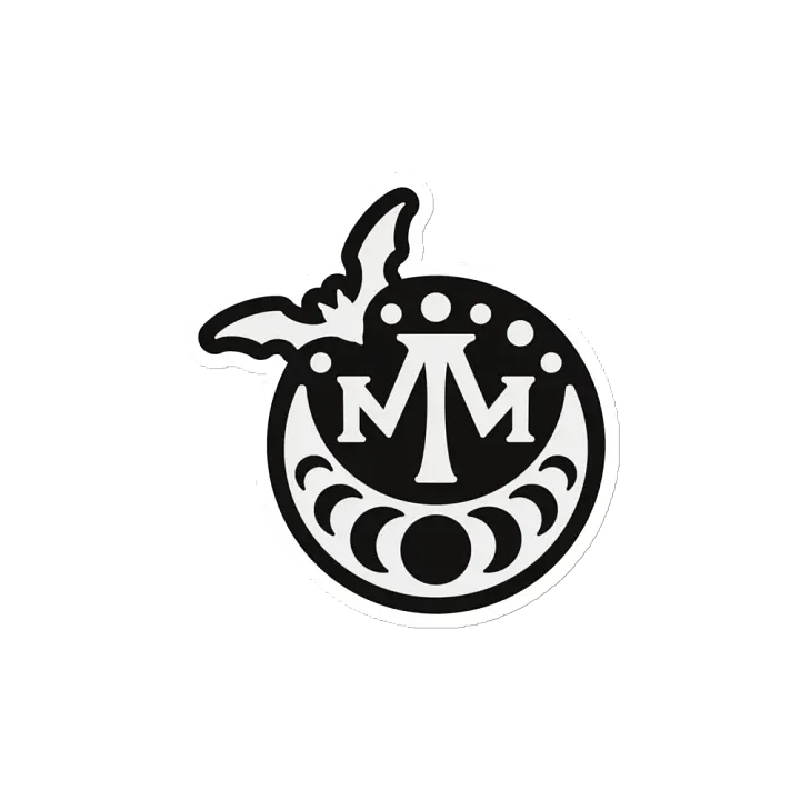 MM 𝖇𝖆𝖙 𝖑𝖔𝖌𝖔 fridge magnet product image (2)