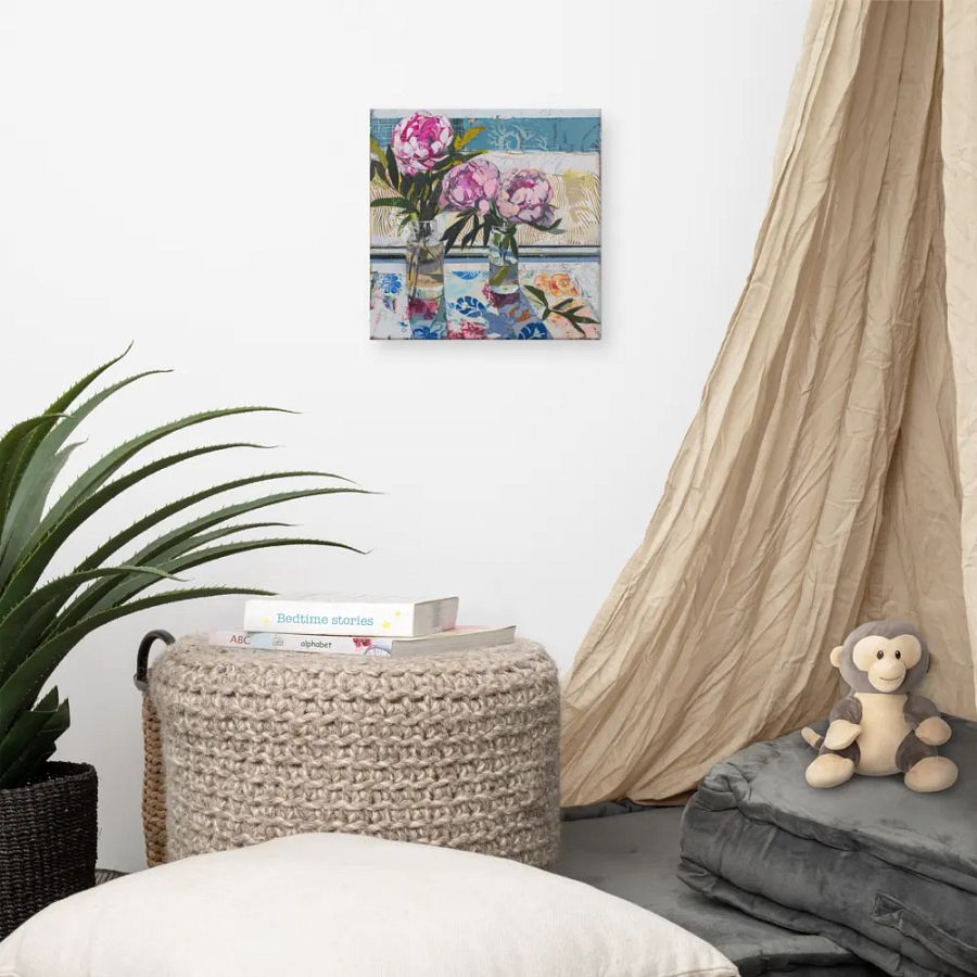 Art2401-41 Vase Flowers Still Life - Canvas Print - sm product image (4)
