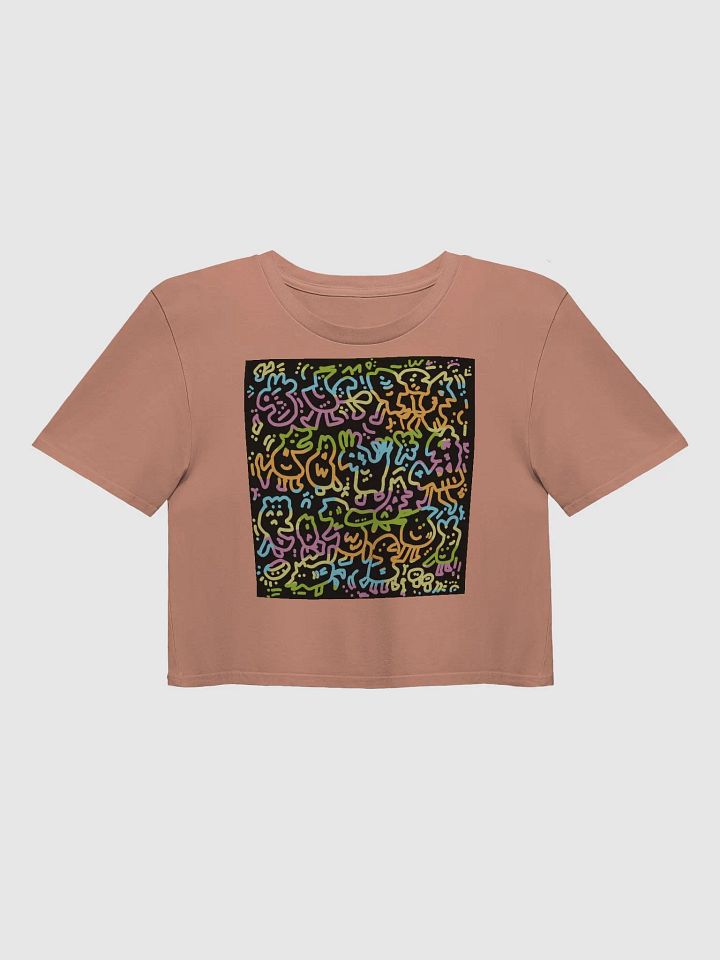 Whimsical Animal Doodle Crop Top product image (17)