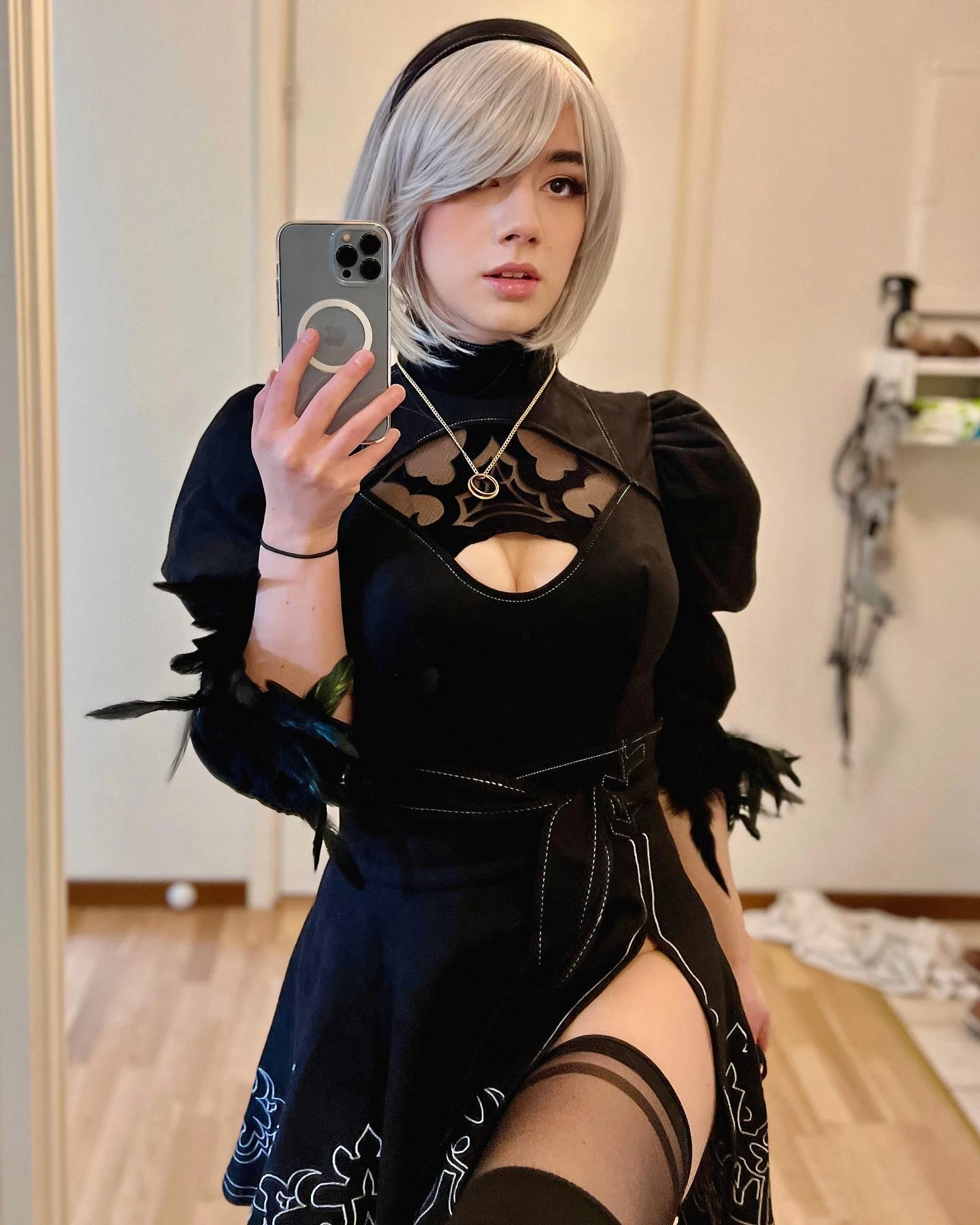 It always ends like this. 🤖

Some photos of my 2B cosplay I wore for my first playthrough of Nier Automata! Loved this one.