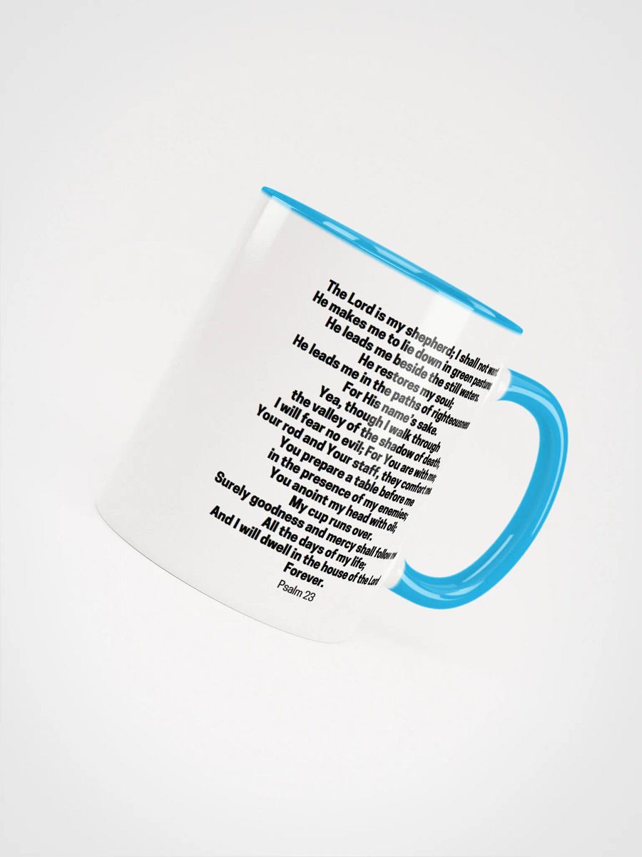 The Lord Is My Shepherd Psalm 23 Two-Tone Mug 11/15oz product image (46)
