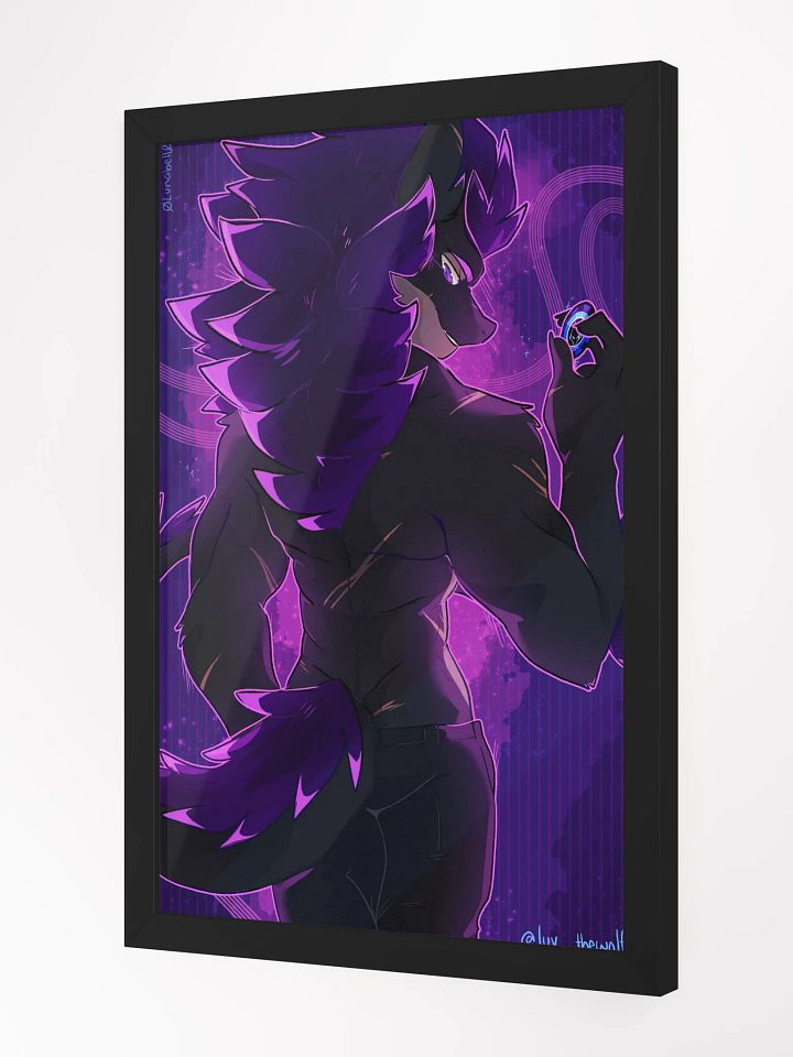 "Shirtless Wolf" Nardoragon Exclusive Framed High-Quality Matte Poster Poster product image (2)