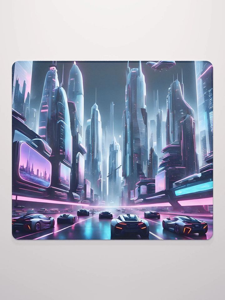 City with Neon Light Gaming Mouse Pad product image (2)