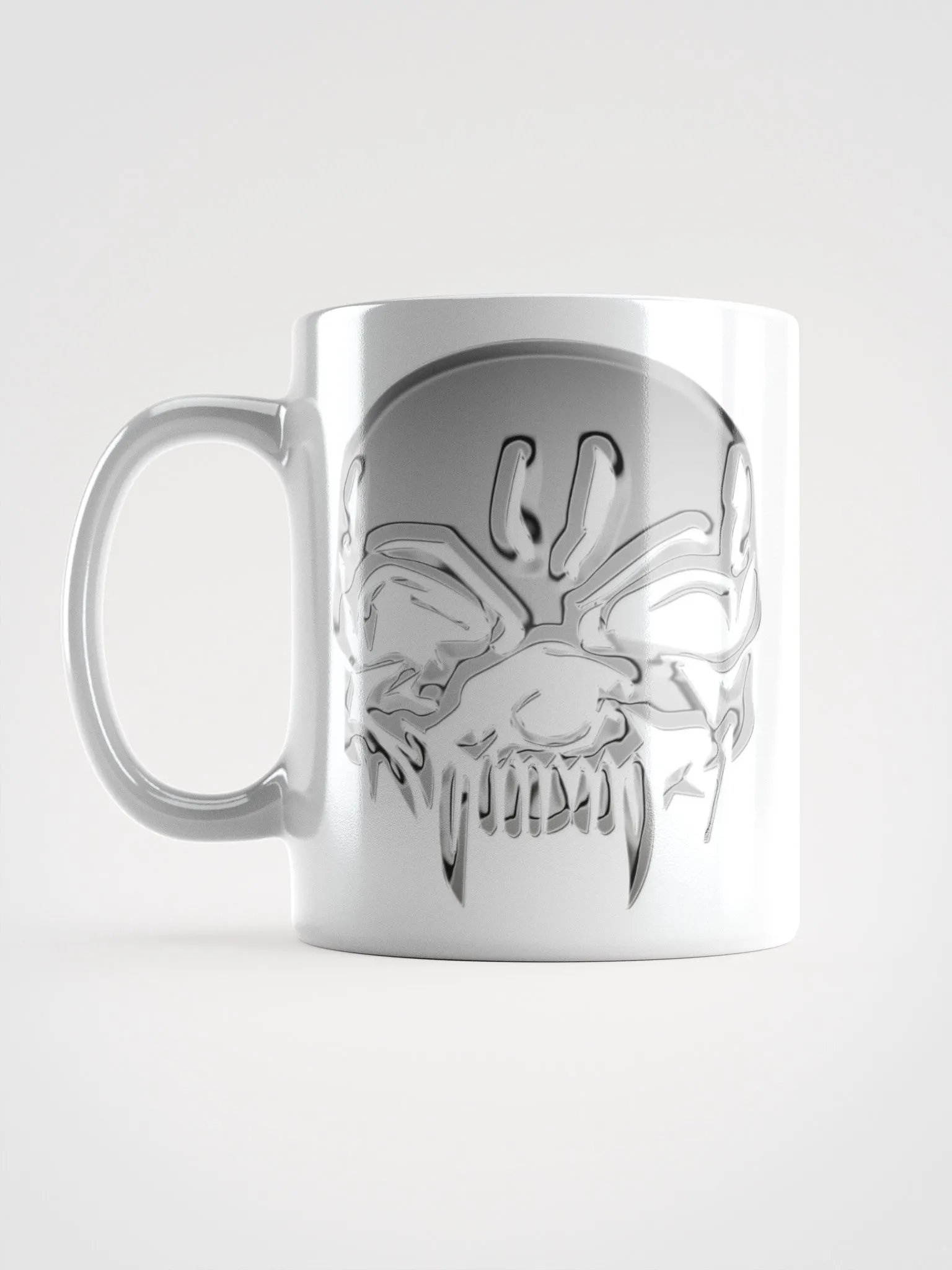 Zerschmedderä- Tasse chrom weiß product image (17)