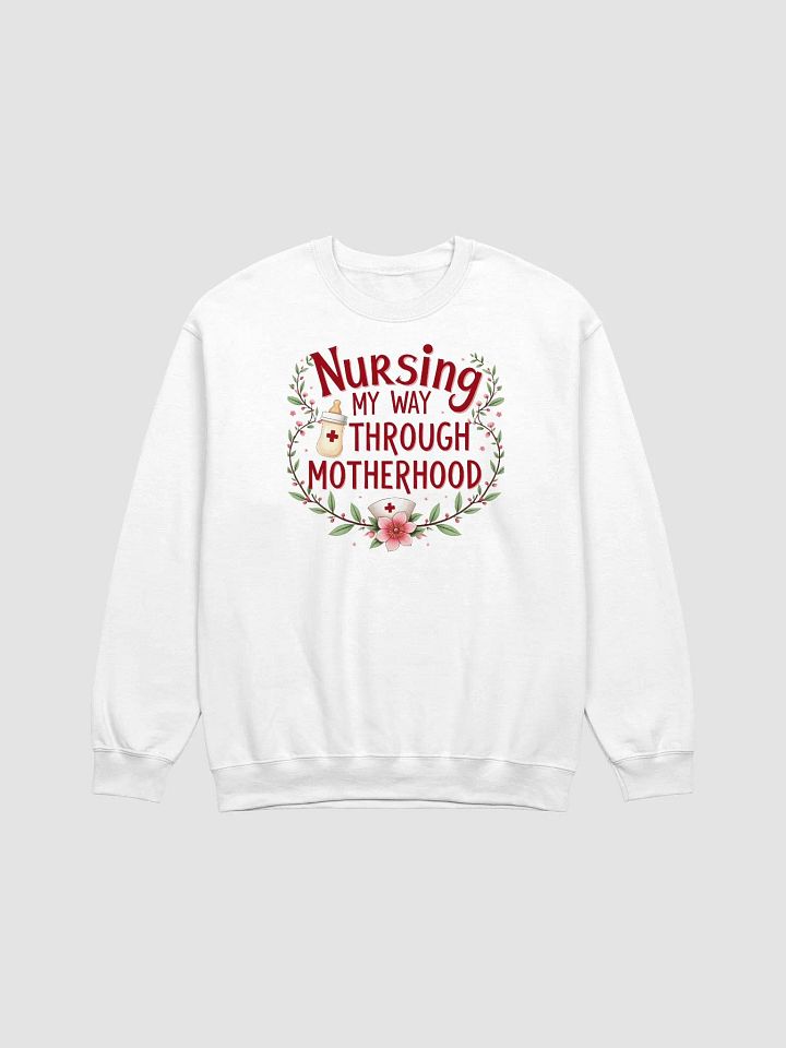 Motherhood Nursing Journey Crewneck Sweatshirt product image (3)