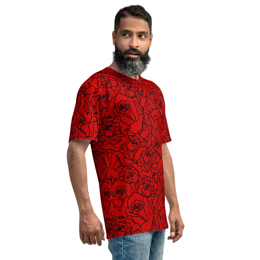 Loads of Roses · red-black crew neck t-shirt product image (33)