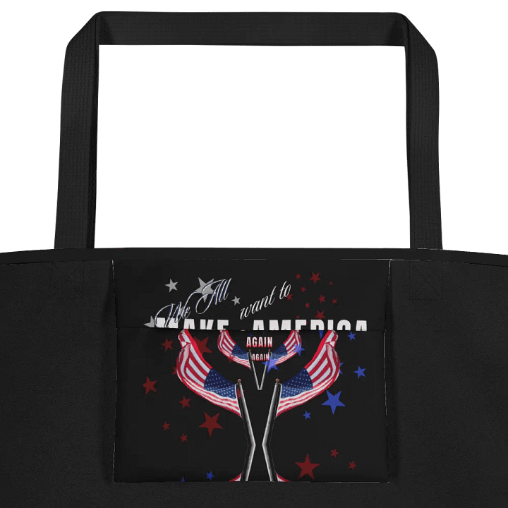 Patriotic Statement Tote Bag for moms dads shoppers product image (2)
