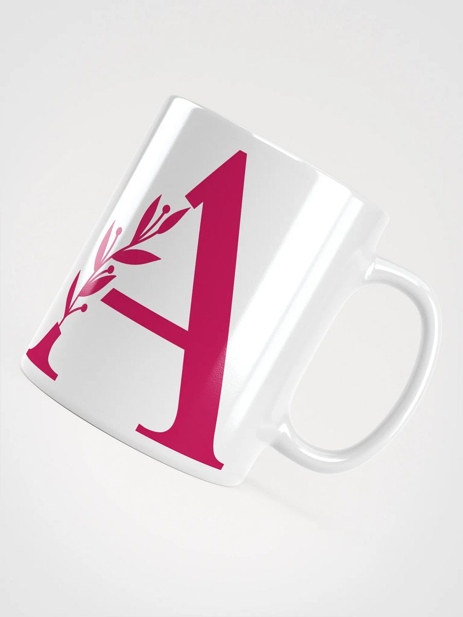 Aesthetic Foliage White Mug (Red) product image (4)