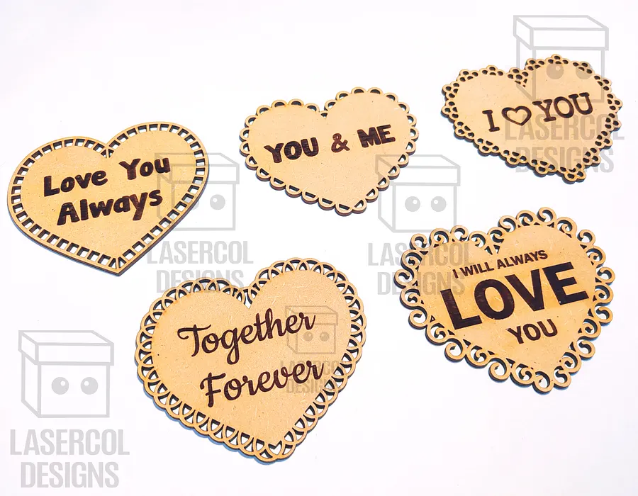 Hearts Cut Outs Set 2 - Laser Cut Files product image (10)