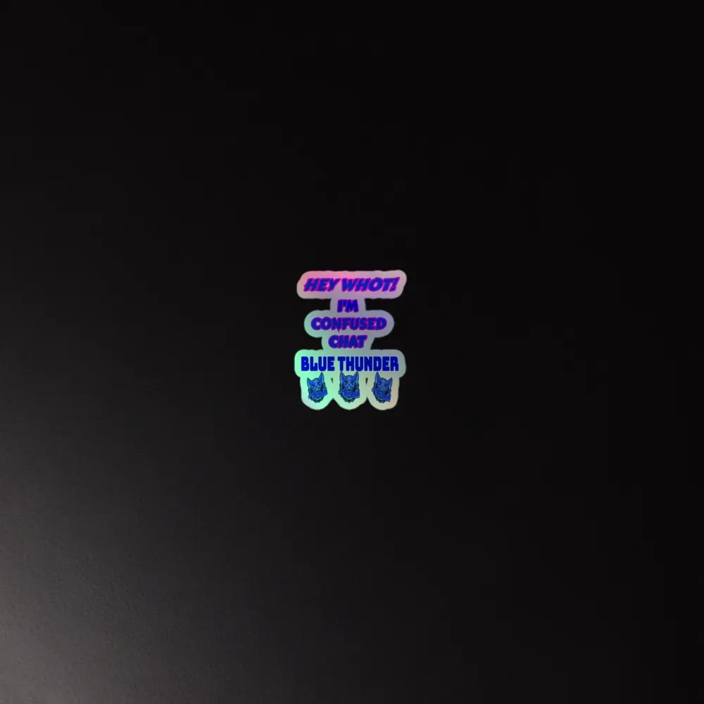 Blue Thunder Digital Glitch Cybernetic Sticker Pack product image (2)