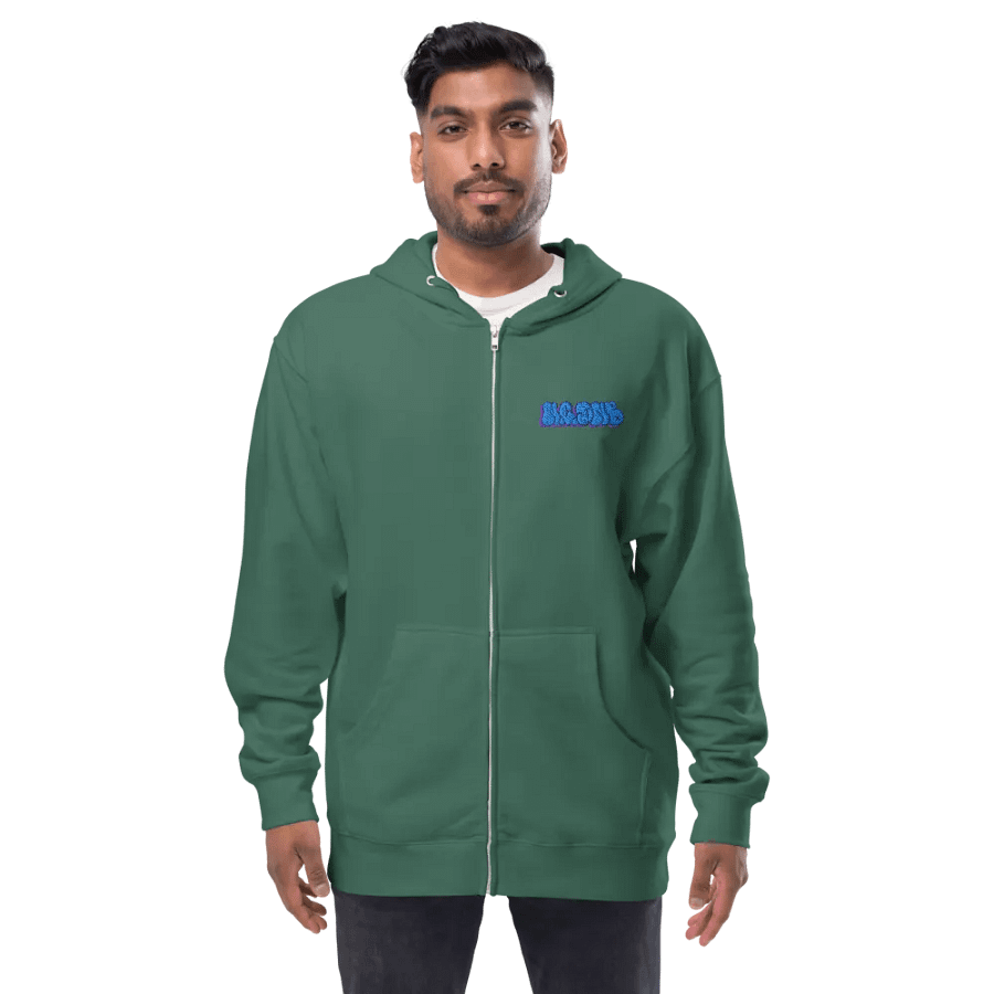 NCDNB Front Embroidered Graffiti Zip-Up Hoodie product image (47)
