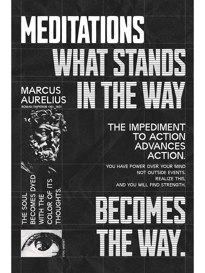Marcus Aurelius Meditations Modern Matte Paper Poster product image (1)