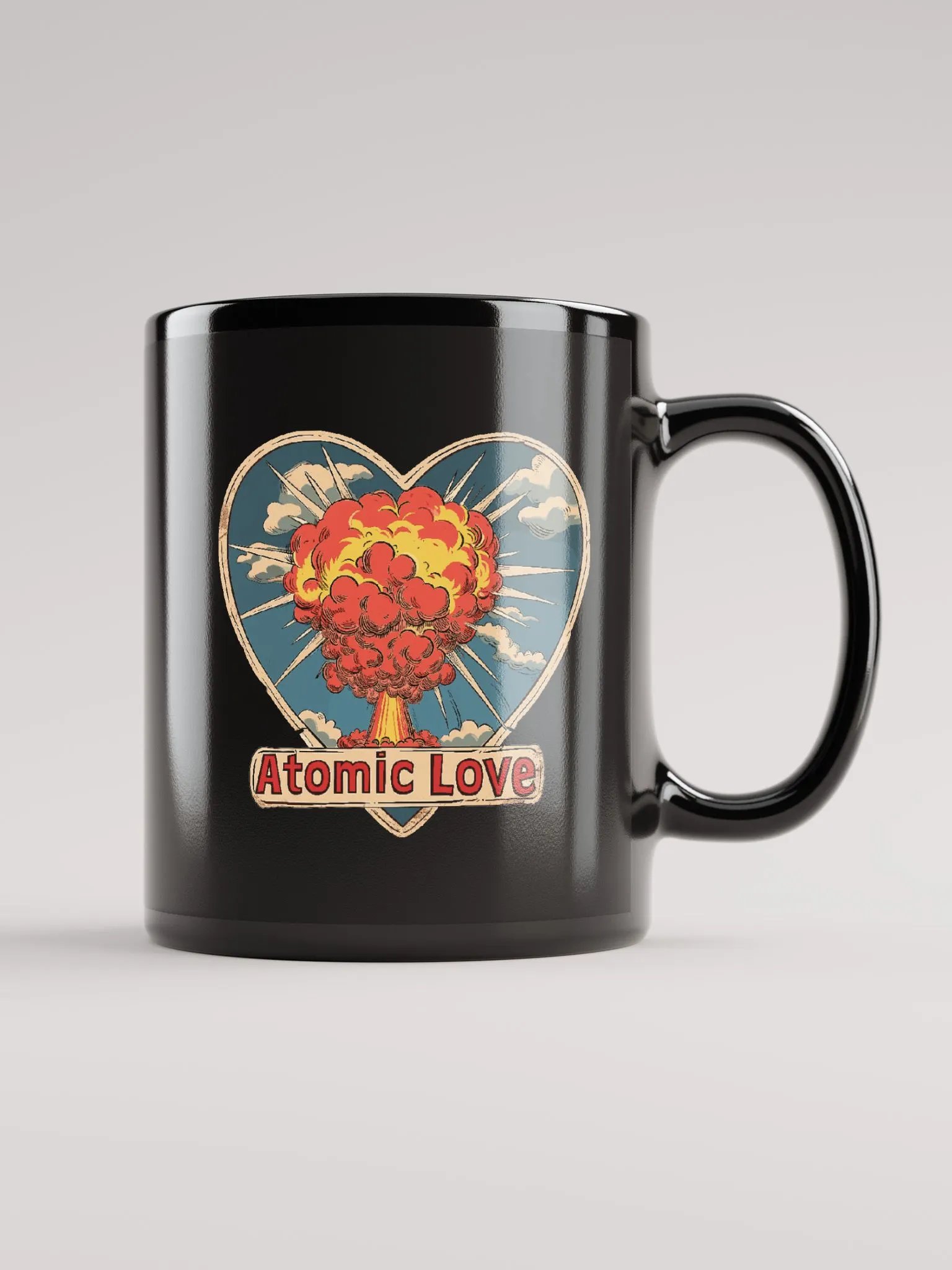 Atomic Love Black Mug product image (1)