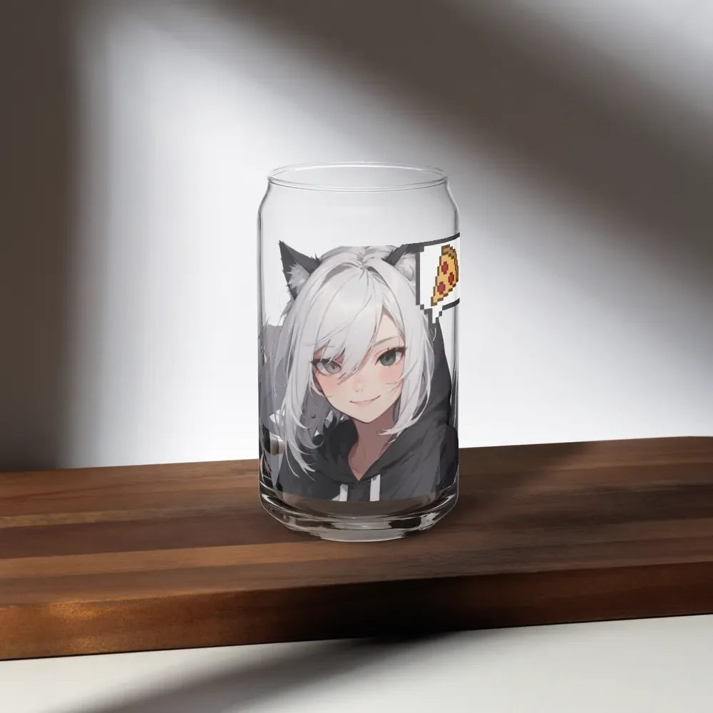 Raijin Kawaii Cat-Eared Can Shaped Glass product image (3)