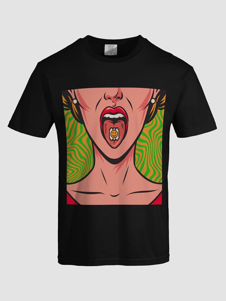 Pop Art Smiley Tongue T-Shirt product image (29)