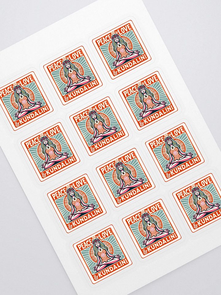 Peace, Love & Kundalini Kiss Cut Sticker Sheet product image (1)