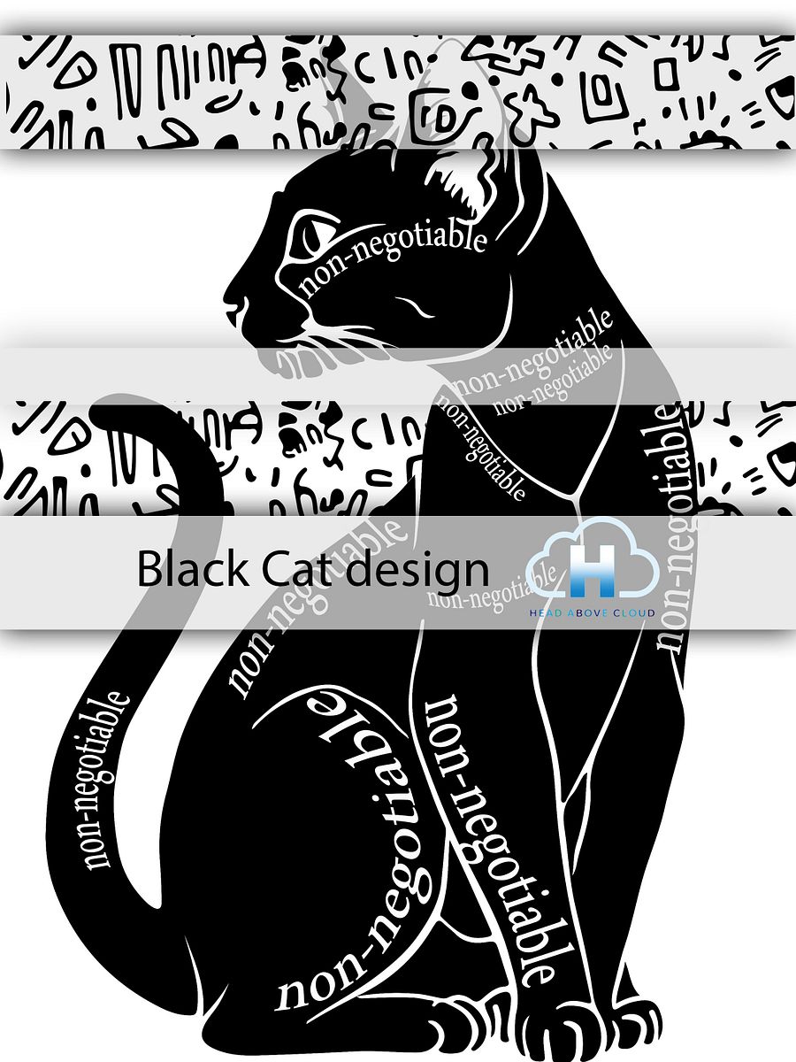 Black Cat knitted Crewneck Sweater Relaxed Fit product image (3)