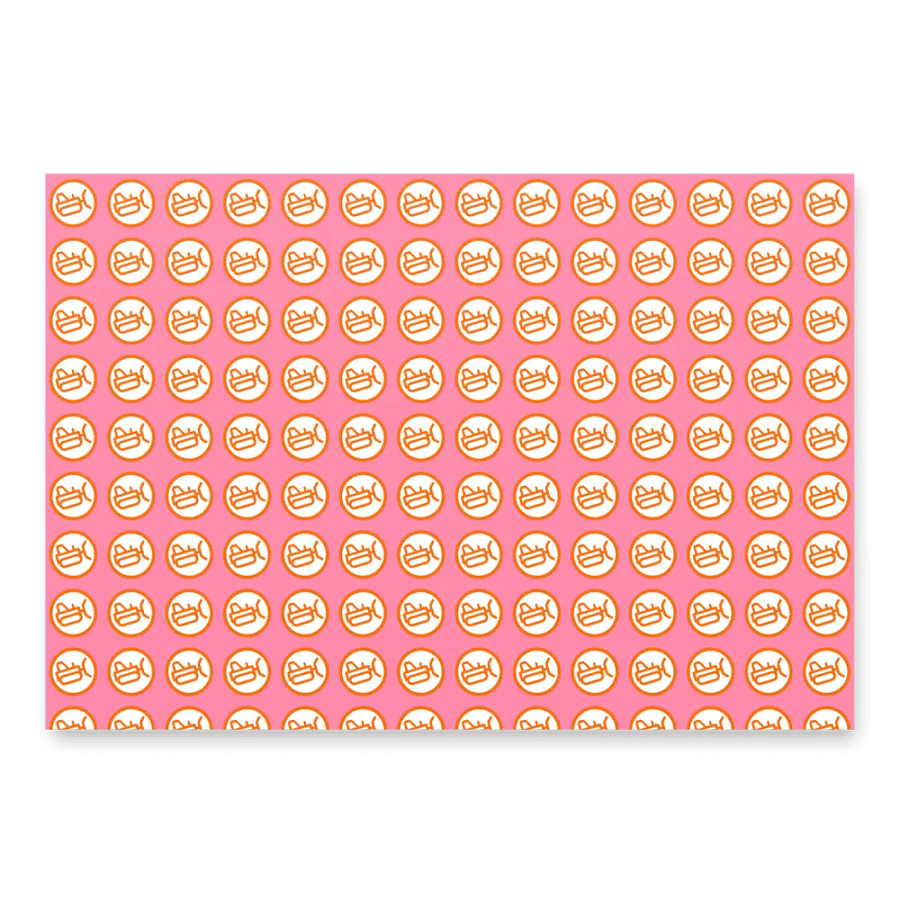Blush color gift wrap - 3 sheets product image (2)