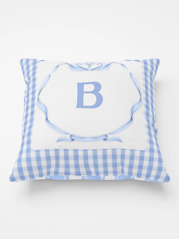 Blue Preppy Charm Pillow B product image (1)