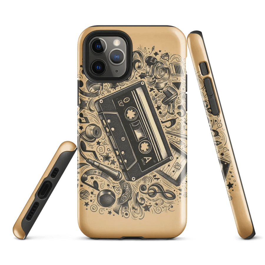 Whimsical Retro Cassette Tape Tough iPhone® Case product image (3)