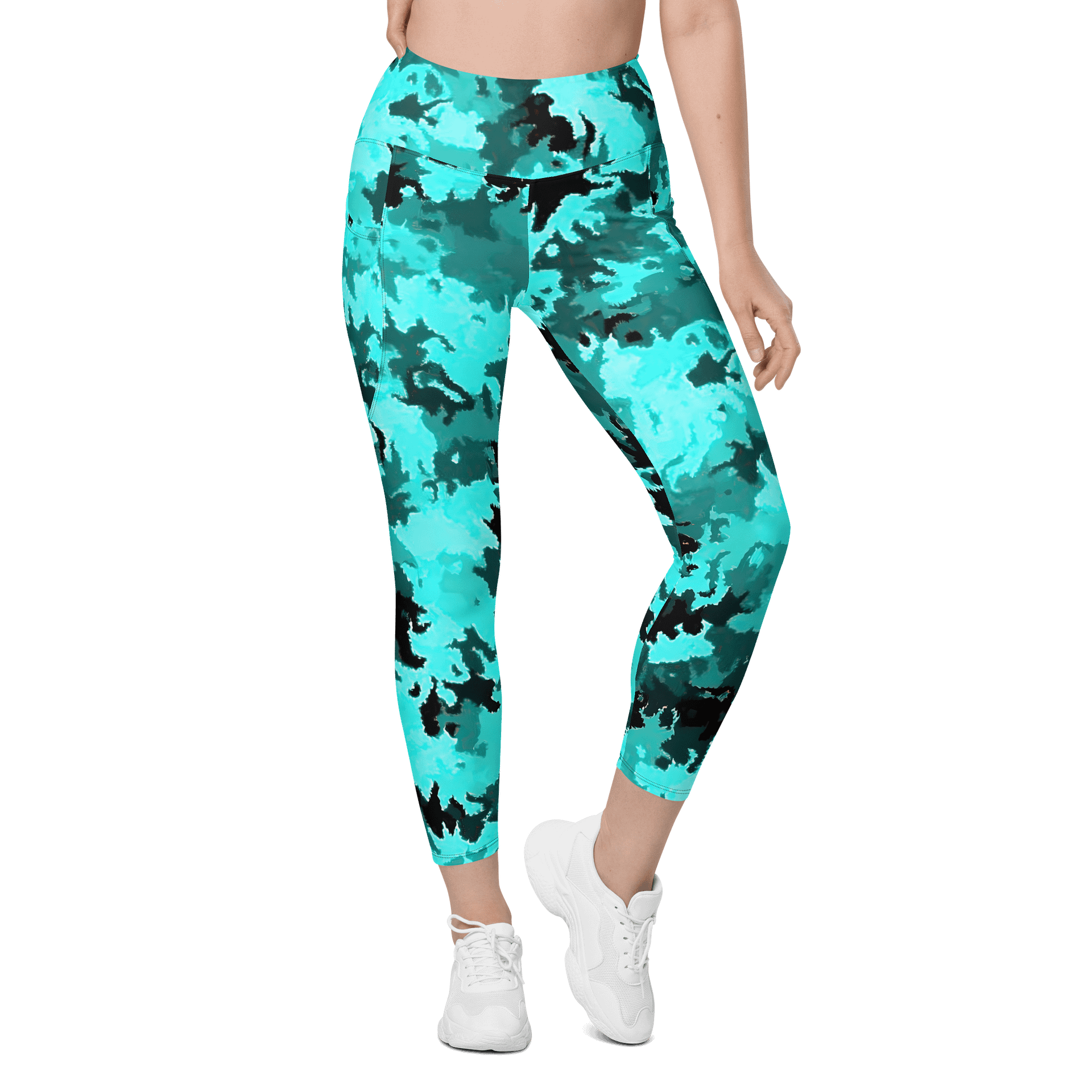Teal Leggings with Pockets product image (1)