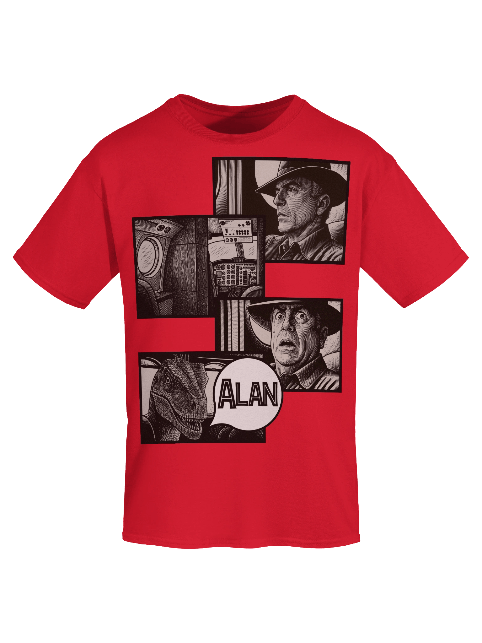 Jurassic Park III inspired Alan Scene Tee product image (7)