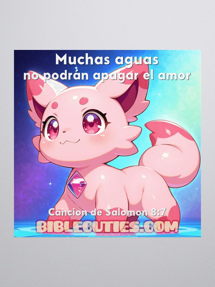 Amigitos Biblicos (Bible Cuties) Naomi – Muchas aguas no podran apagar el amor Calcomania / Pegatina product image (1)