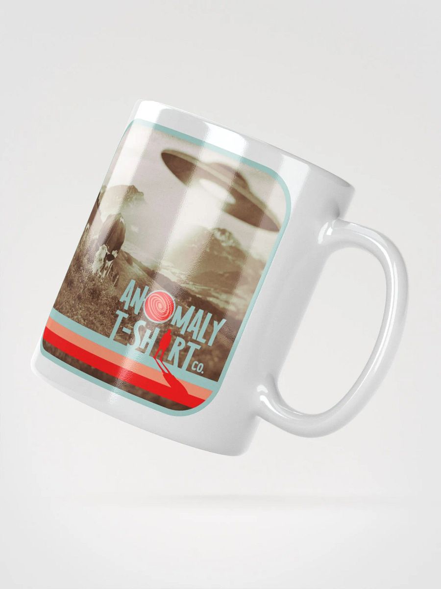 Vintage UFO Cattle Abduction White Mug product image (2)