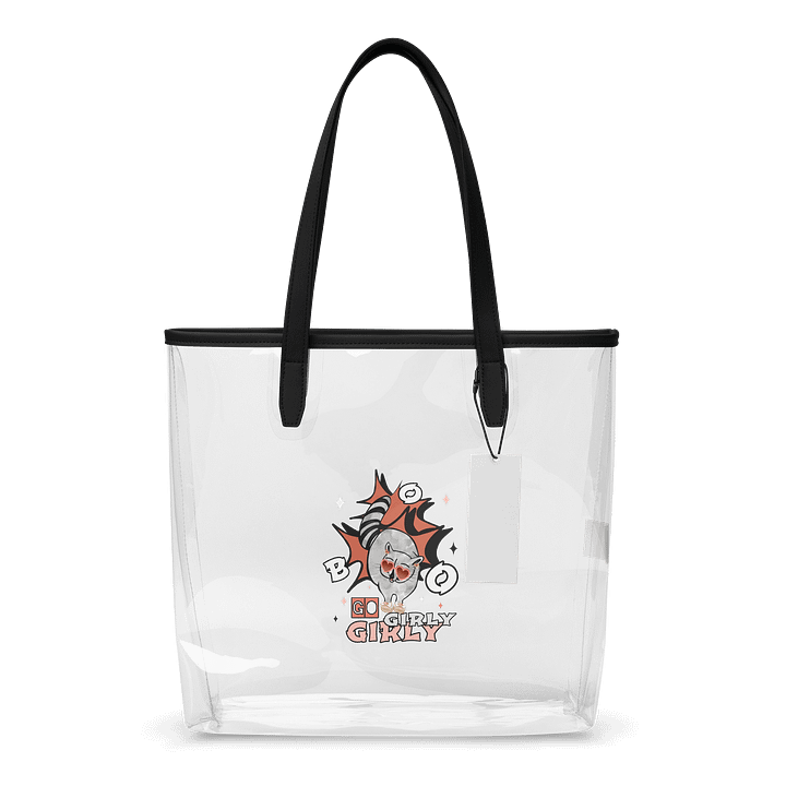 Whimsical Raccoon Clear Tote Bag product image (1)