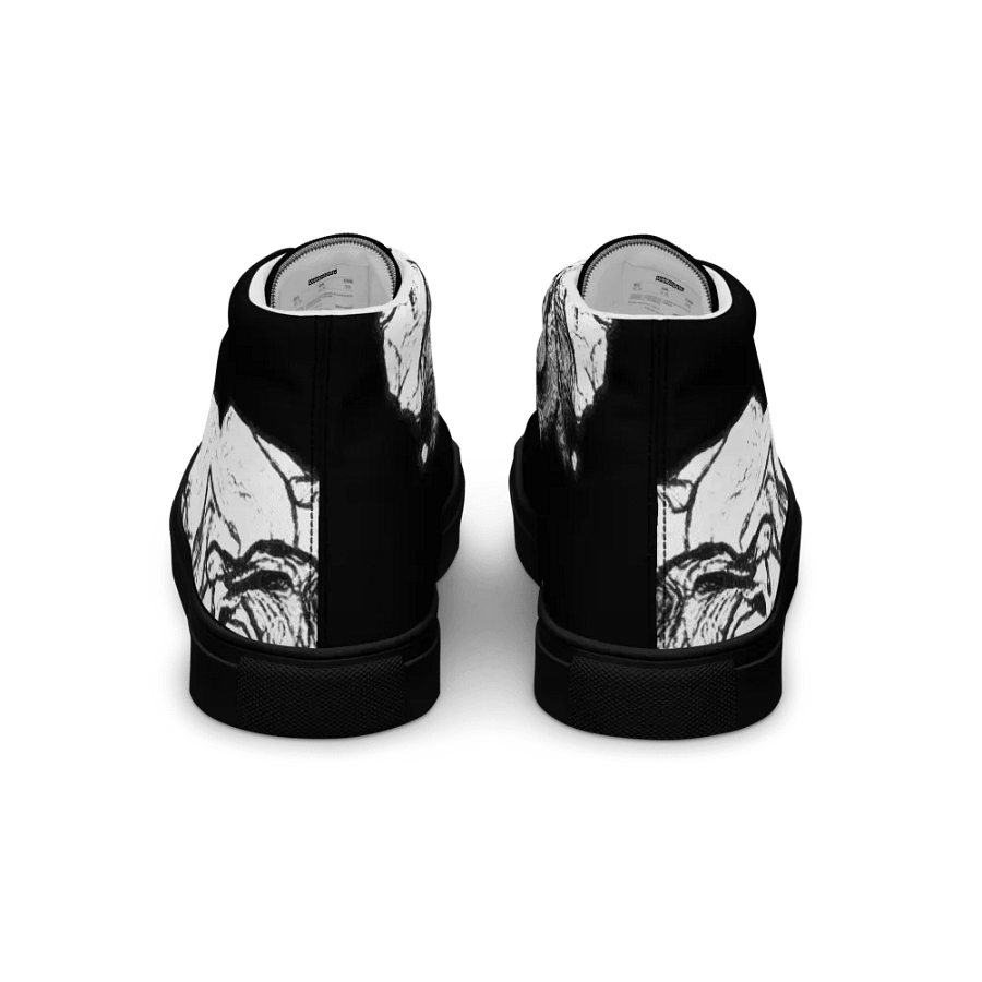 White roses High Top Canvas Shoes (womens) product image (5)