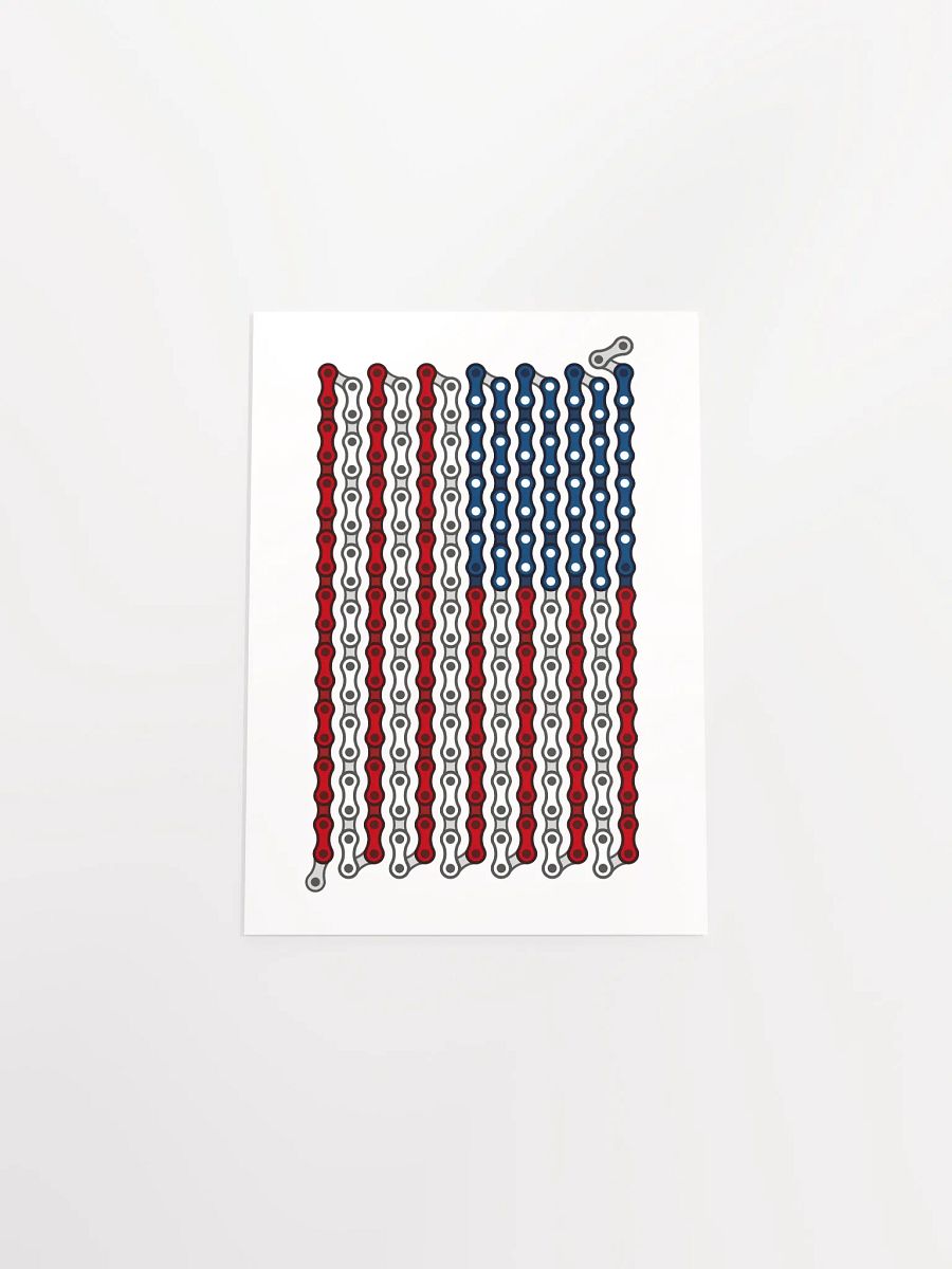 USA 50 States Bike Chain Flag Poster product image (12)