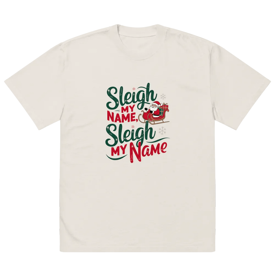 Festive Sleigh My Name Oversized Tee product image (2)
