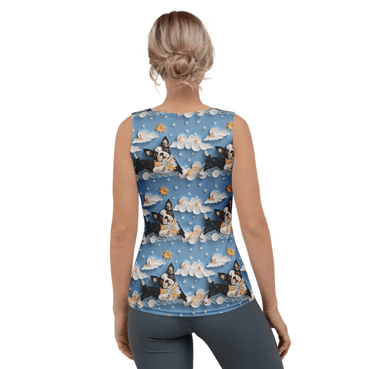 Quillwork Boston Terrier Sunny Day All-Over Print Tank product image (2)