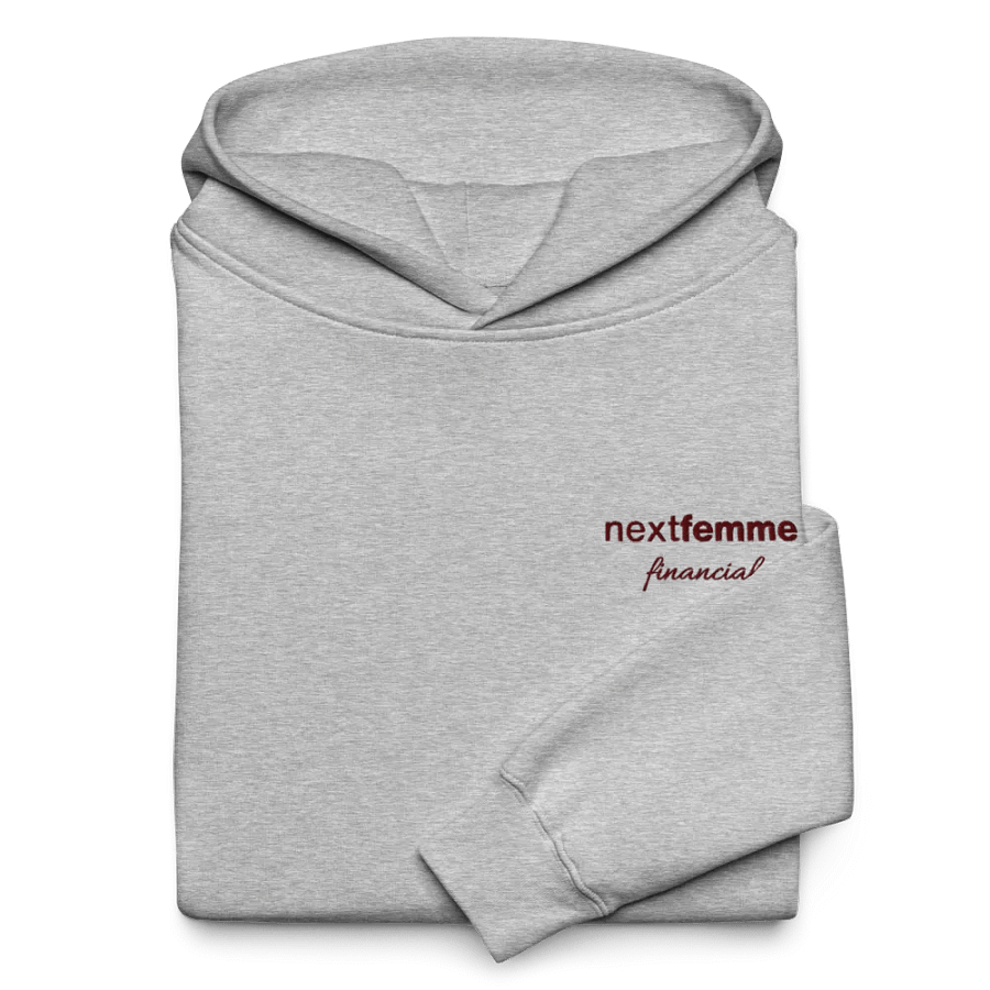 Relaxed Fit Unisex Hoodie with Maroon Logotype product image (8)