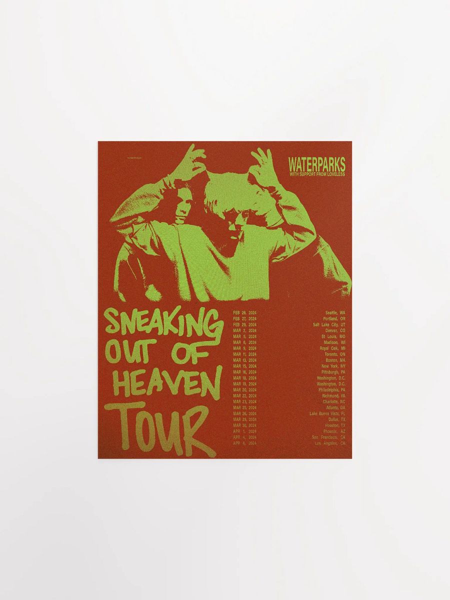 SOOH TOUR POSTER RED & GREEN product image (1)