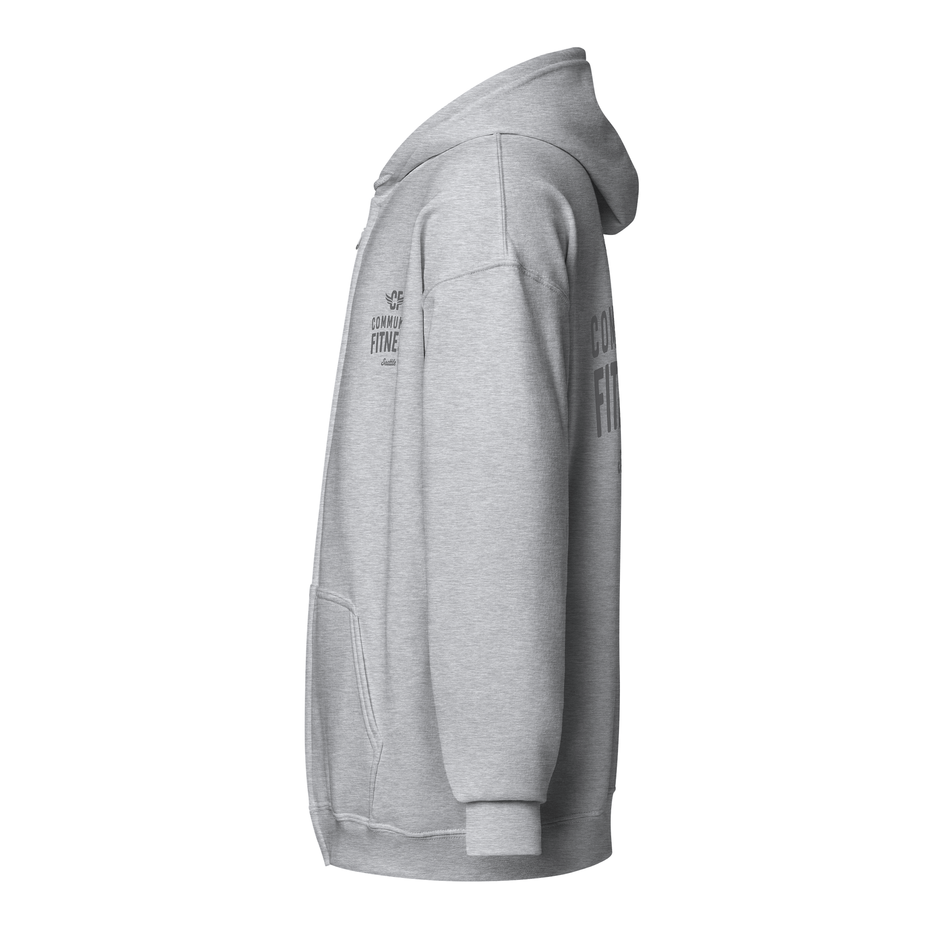 Classic Zip Hoodie | Gray product image (3)