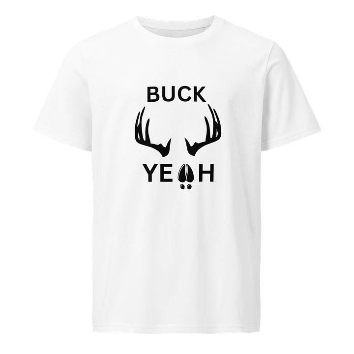 BUCK YEAH t-shirt with black design product image (1)