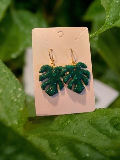 Monstera Earrings product image (2)