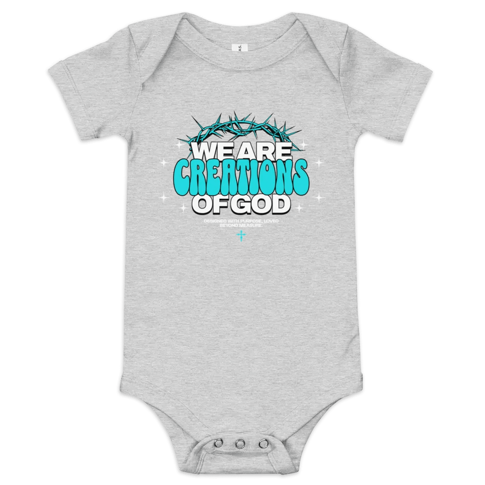 We Are Creations of God Baby Onesie product image (1)