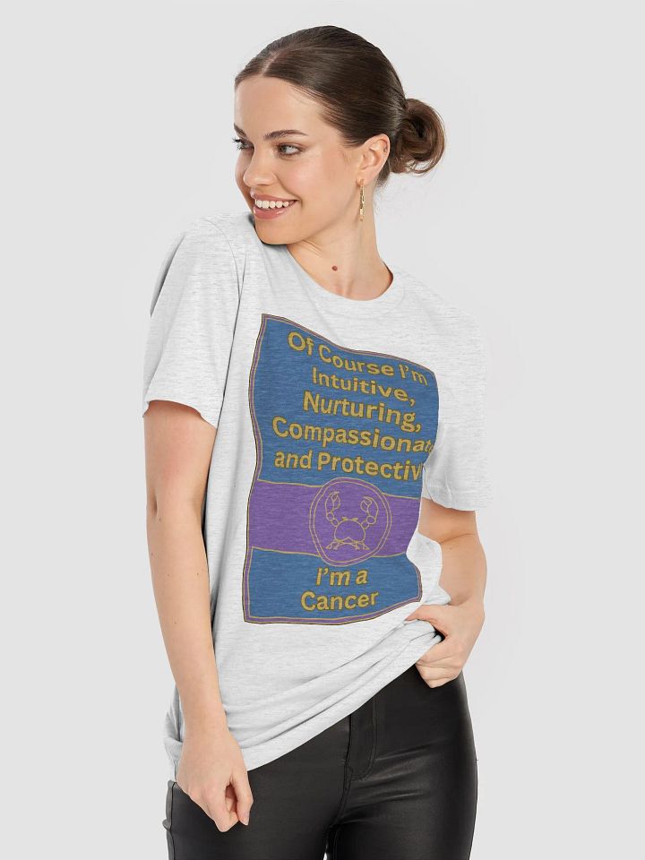Of Course I’m Cancer Zodiac Sign T-Shirt, Zodiac Sign Vibes T-Shirt, Cancer T-Shirt, Astrological T-shirt product image (1)