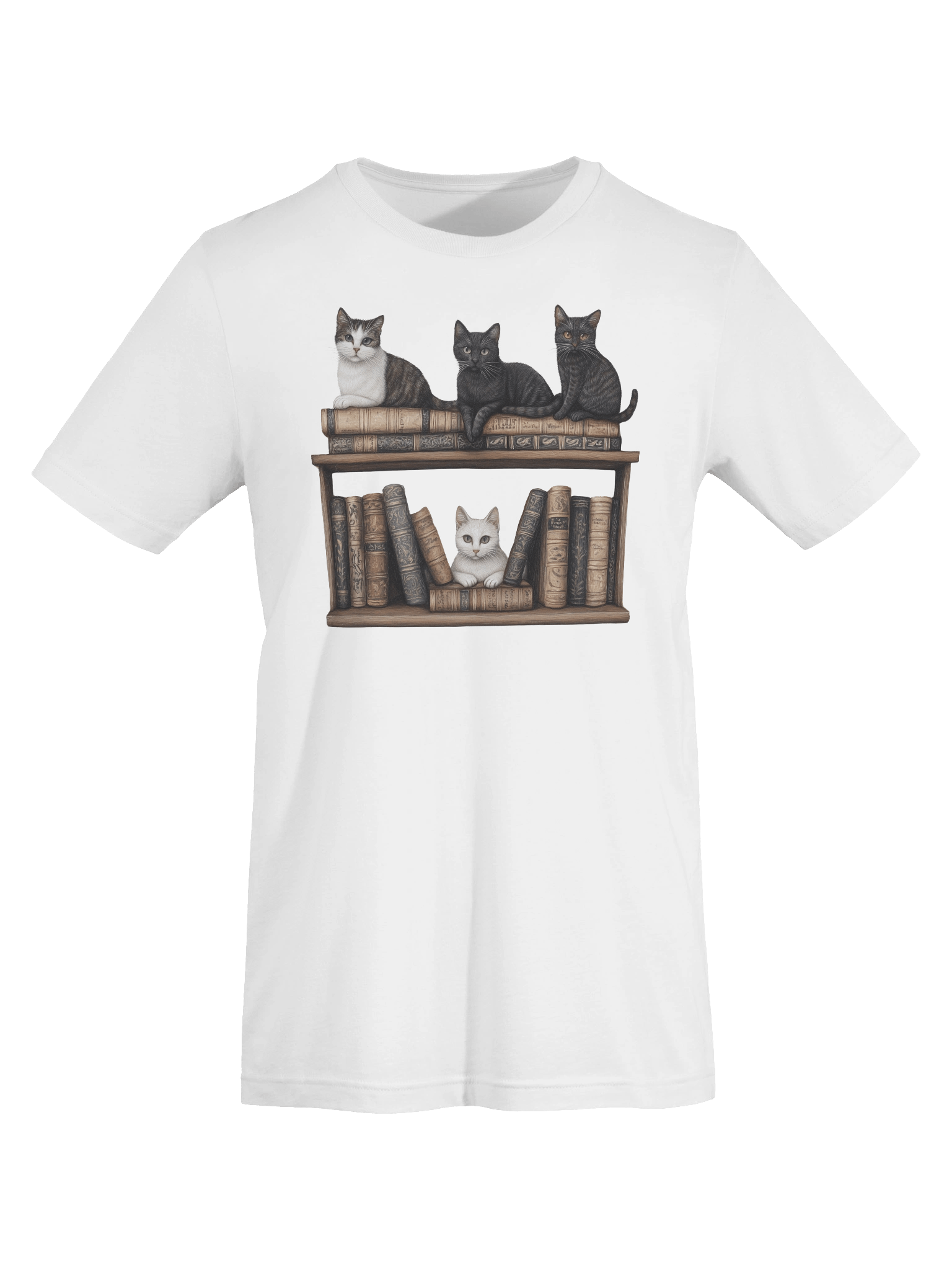 Bookcase Cats T-Shirt product image (59)