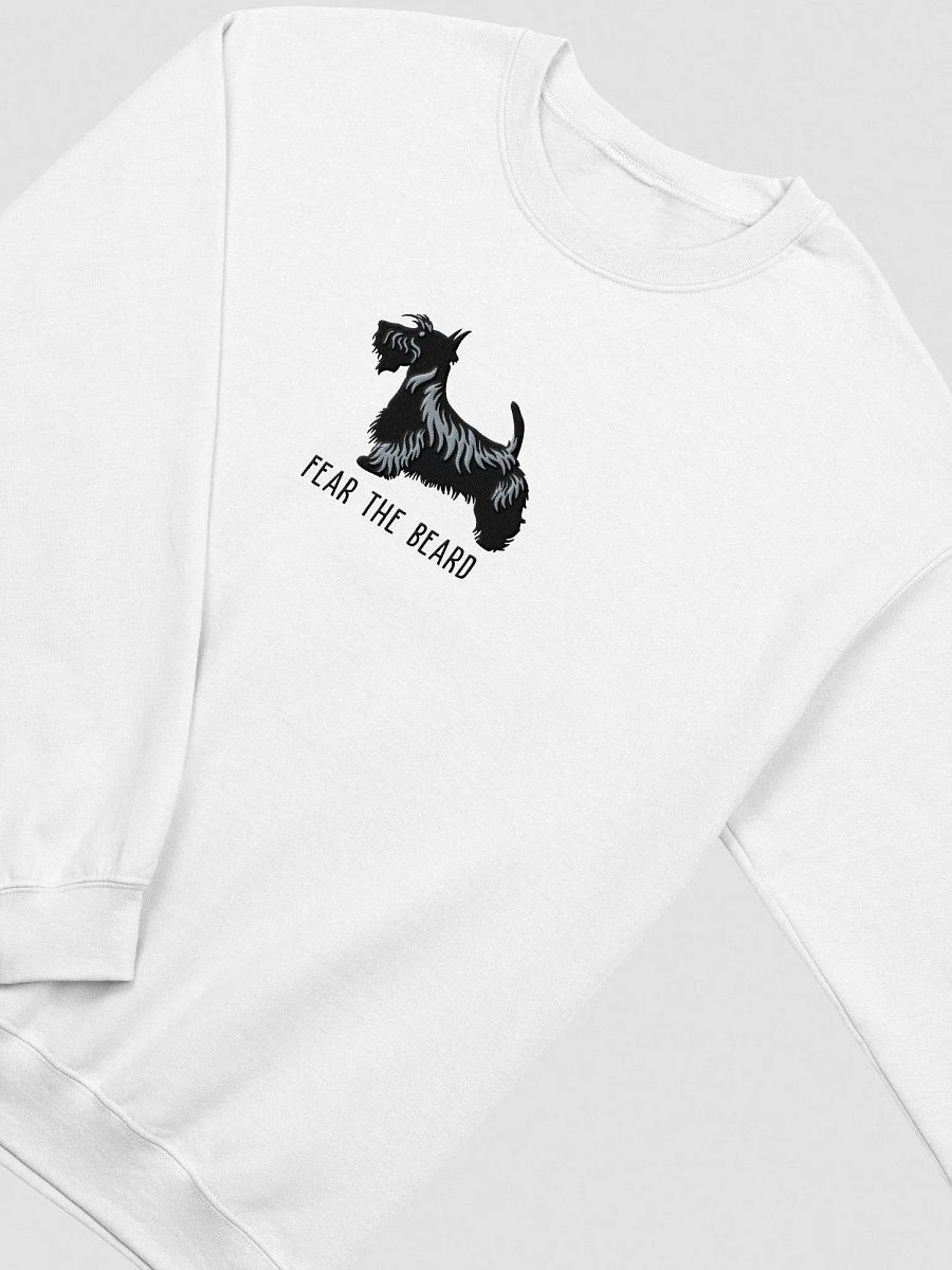 Fear the Beard Sweatshirt (Embroidered) of a Scottish Terrier(Black) product image (6)