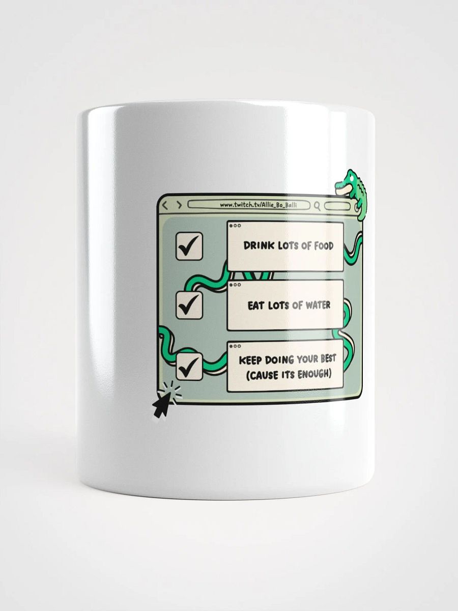AllieBoBalli Check List Mug product image (1)